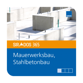 Kalkulationsdaten Mauerwerksbau/Stahlbetonbau