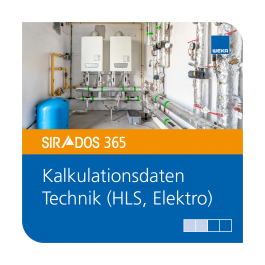 Kalkulationsdaten Technik (HLS/Elektro)