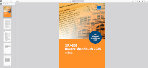 Leseprobe SIRADOS Baupreishandbuch Altbau